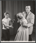 Clay Hall, Marion Brash and James Luisi in the stage production Courtyard