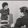 Micki Grant and unidentified actor in the stage production The Cradle Will Rock