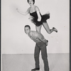 Studio portrait of Annie Ross and Hugh Bryant in the stage production Cranks