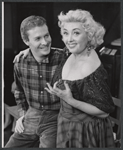 Fred Beir and Joan Blondell in the stage production Crazy October