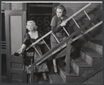 Joan Blondell and Tallulah Bankhead in the stage production Crazy October