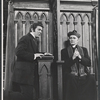 Steve Arlen and Elliott Savage in rehearsal for the stage production Cry for Us All