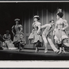 Elaine Cancilla, Helen Gallagher, Tommy Rall, and Joan Diener in the stage production Cry for Us All