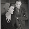 Diana Wynyard and John Kerr in rehearsal for the stage production Cue for Passion