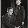 John Kerr and Ann Revere in rehearsal for the stage production Cue for Passion