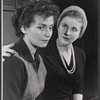 Joanna Brown and Diana Wynyard in rehearsal for the stage production Cue for Passion