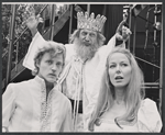Christopher Walken, Tom Aldredge, and Karen Grassle in the Shakespeare in the Park stage production Cymbeline