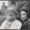 Tom Aldredge and Jane White in the Shakespeare in the Park stage production Cymbeline