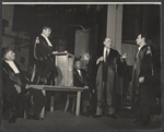 Rip Torn and ensemble in rehearsal for the stage production Daughter of Silence