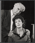 Emlyn Williams and unidentified in rehearsal for the stage production Daughter of Silence