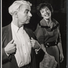 Emlyn Williams and unidentified in rehearsal for the stage production Daughter of Silence