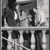Janet Margolin and unidentified others in the stage production Daughter of Silence