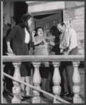Janet Margolin and unidentified others in the stage production Daughter of Silence