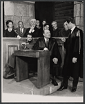 Joanne Linville, Joe De Santis, Emlyn Williams, William Hansen, Rip Torn and ensemble in the stage production Daughter of Silence