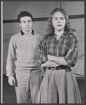 Timmy Everett and Judith Robinson during rehearsal for the stage production The Dark at the Top of the Stairs