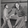 Timmy Everett and Judith Robinson during rehearsal for the stage production The Dark at the Top of the Stairs