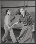 Timmy Everett and Judith Robinson during rehearsal for the stage production The Dark at the Top of the Stairs