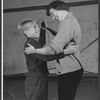 Charles Saari and Eileen Heckart during rehearsal for the stage production The Dark at the Top of the Stairs