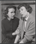 Teresa Wright and Eileen Heckart during rehearsal for the stage production The Dark at the Top of the Stairs