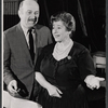 Howard Da Silva and Gertrude Berg in rehearsal for the stage production Dear Me, the Sky is Falling