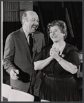 Howard Da Silva and Gertrude Berg in rehearsal for the stage production Dear Me, the Sky is Falling