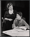 Gertrude Berg and Tresha Hughes in rehearsal for the stage production Dear Me, the Sky is Falling