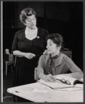 Gertrude Berg and Tresa Hughes in rehearsal for the stage production Dear Me, the Sky is Falling