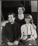 Michael Baseleon, Gertrude Berg and Jill Kraft in rehearsal for the stage production Dear Me, the Sky is Falling