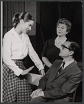 Joan Hackett, Gertrude Berg and William Daniels in rehearsal for the stage production Dear Me, the Sky is Falling