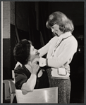 Gertrude Berg and Jill Kraft in rehearsal for the stage production Dear Me, the Sky is Falling