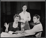 Gertrude Berg, Joan Hackett and Ron Leibman in rehearsal for the stage production Dear Me, the Sky is Falling