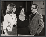 Jill Kraft, Gertrude Berg and William Daniels in rehearsal for the stage production Dear Me, the Sky is Falling