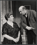 Gertrude Berg and Howard Da Silva in the stage production Dear Me, the Sky Is Falling