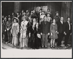 Curtain call (starting third from left) Milo O'Shea, Jane Connell, Angela Lansbury, Carmen Matthews, Kurt Peterson, Pamela Hall, and company in the stage production Dear World