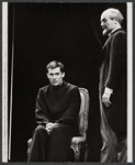 Jeremy Brett and Stefan Gierasch in the stage production The Deputy