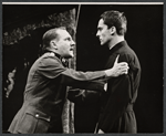 Jeremy Brett [right] and unidentified in the stage production The Deputy