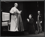 Emlyn Williams, Jeremy Brett and Stefan Gierasch in the stage production The Deputy