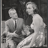 Shepperd Strudwick and Sylvia Daneel in the stage production A Desert Incident