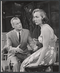 Shepperd Strudwick and Sylvia Daneel in the stage production A Desert Incident