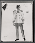 Costume sketch by Sara Brook for the stage production The Desert Song