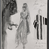 Costume sketch by Sara Brook for the stage production The Desert Song