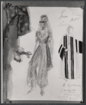 Costume sketch by Sara Brook for the stage production The Desert Song