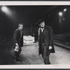 Lou Frizzell and George C. Scott in the stage production Desire Under the Elms