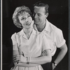 Dolores Gray and Scott Brady in rehearsal for the stage production Destry Rides Again
