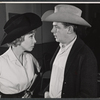 Dolores Gray and Andy Griffith in rehearsal for the stage production Destry Rides Again