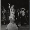 Dolores Gray and company in the stage production Destry Rides Again