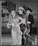 Dolores Gray, Andy Griffith, and Scott Brady in the stage production Destry Rides Again