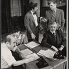 Paul Lipson, Rita Moreno, Marty Brill, Barry Nelson and Robert Strauss in the stage production Detective Story