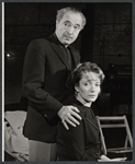 Sam Levene and Olive Deering in rehearsal for the stage production The Devil's Advocate