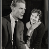 Edward Mulhare and Tresa Hughes in rehearsal for the stage production The Devil's Advocate